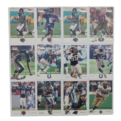 Fleer Focus NFL Football Card Collection #15 (12 Cards) 2000 Terrance Mathis, Marcus Robinson, Cameron Cleeland, Cornelius Bennett & Torrance Small etc.