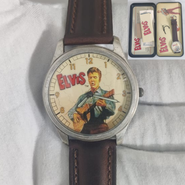 Vintage Fossil Elvis Li-1287 05264 20000 Collectors Choice Wristwatch 1994