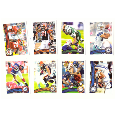 Topps NFL Football Card Collection #18 (25 Cards) Joseph Addai, Emmanuel Sanders, Santana Moss, Jerricho Cotchery & Philip Rivers etc.