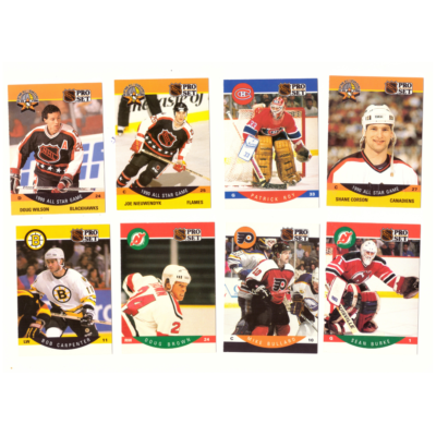 Vintage Hockey Card Collection #5 (35 Cards) 1990 Ville Siren, Brian Leetch, Steve Thomas, Shane Corson & Sean Burke etc.