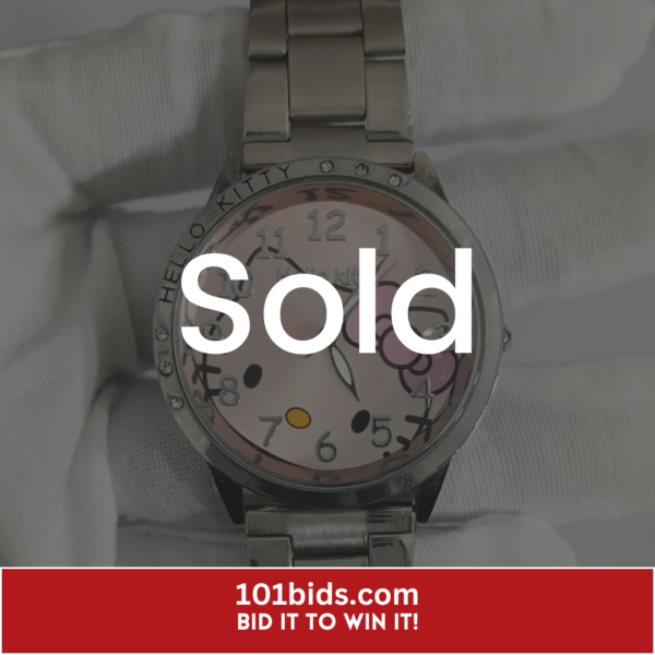 Hello-Kitty-Rose-Pink-Dial-Ladies-Wristwatch sold