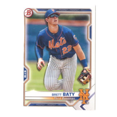 MLB Brett Baty of New York Mets Baseball Card
