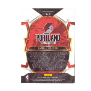 NBA Panini Damian Lillard of Portland Trail Blazers Baseball Card 1