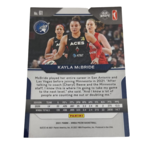 Panini Kayla McBride Minnesota Lynx WNBA Basketball Card 1