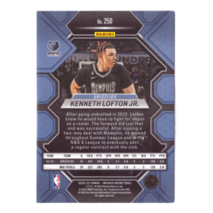 Panini NBA Kenneth Lofton Jr. of Grizzlies Basketball Card 1