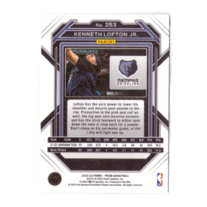 Panini NBA Kenneth Lofton Jr. of Grizzlies Basketball Card A 1