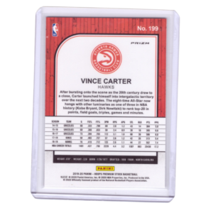 Panini NBA Vince Carter Silver Lazer Prizm Basketball Card 1