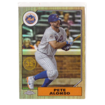 Topps Chrome MLB Pete Alonso of Mets Baseball Card