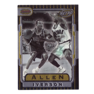 Vintage Bowmans NBA Allen Iverson Basketball Card 1997