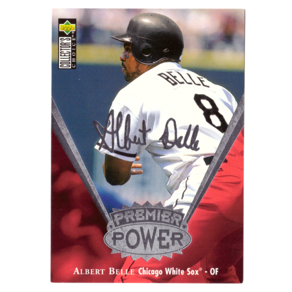 Vintage MLB Albert Belle of Chicago White Sox Baseball Card 1997
