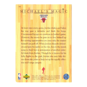 Vintage NBA Michael Jordan of Chicago Bulls Basketball Card 1997 1