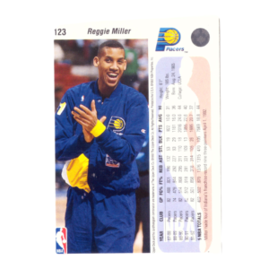 Vintage Reggie Miller of Pacers Basketball Card 1992 1