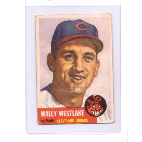 Vintage Topps Wally Westlake of Cleveland Indians Baseball Card
