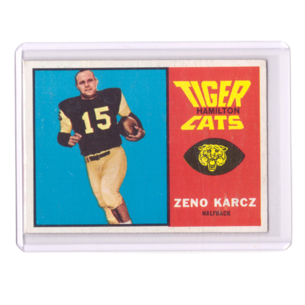 Vintage Zeno Karcz Tiger Hamilton Cats Football Card