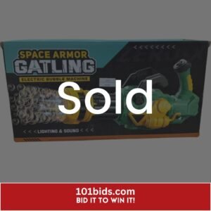 Space Armor Gatling Electric Bubble Machine Gun Kids Toys