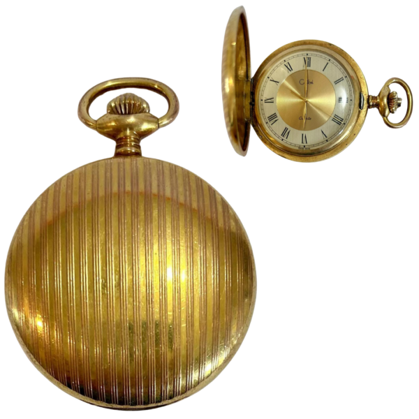 Colibri Quartz Pocket Watch Gold Tone