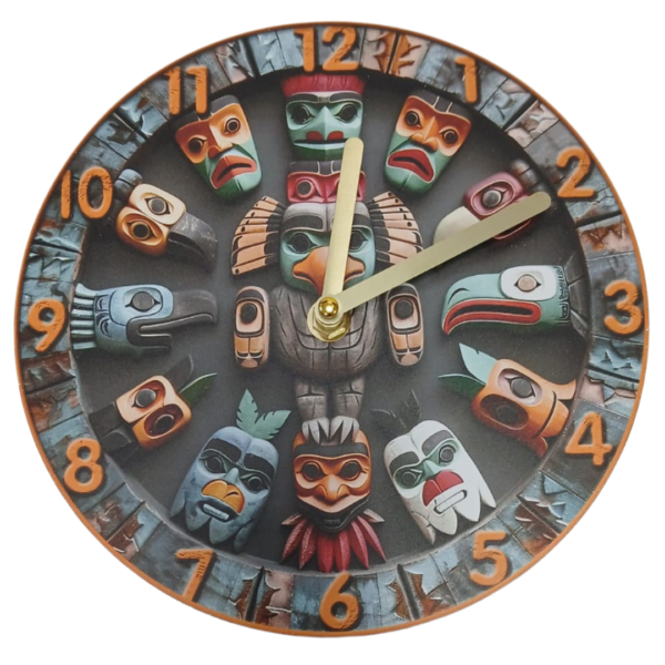 Mayan Theme Wall Decor Clock