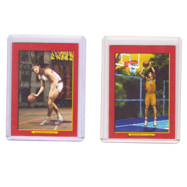 Topps NBA Basketball 2 Cards Painted