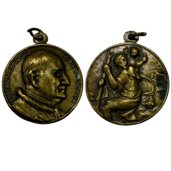 Vintage Pope Iohannes XXIII Medal Pendant