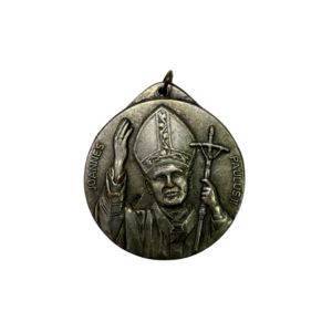 Vintage Pope John Paul II Joannes Paulus Papal Roma Italy Medallion Pendant 1