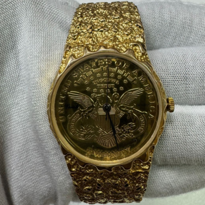 20 Dollar Faux Gold Coin Watch...