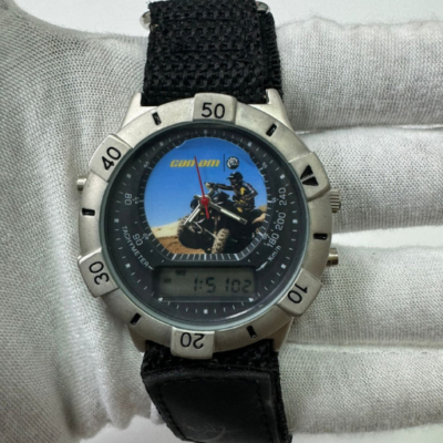 Can-am Analog & Digital Dial Wristwatch