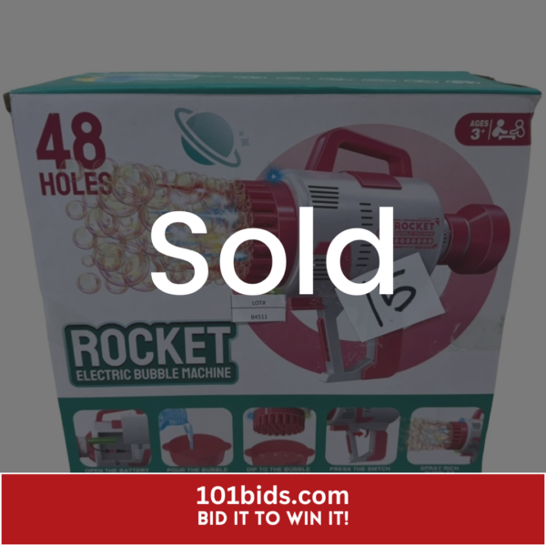 Rocket-Electric-Bubble-Machine-Gun-Kids-Toys-B4511 sold