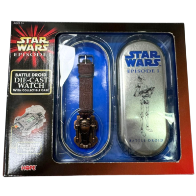 Star Wars Episode 1 Battle Droid Die-Cast Watch With Collectible Case