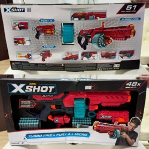 Zuru X-Shot Turbo Fire & Fury 4 & Micro Kids Toys B4500 1