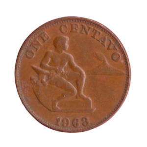 1 Centavo Philippines 1963 A front