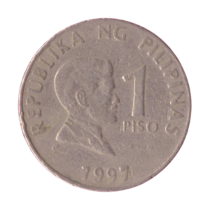 1 Piso Philippines 1997 front