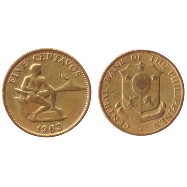 5 Centavos Philippines 1963 A