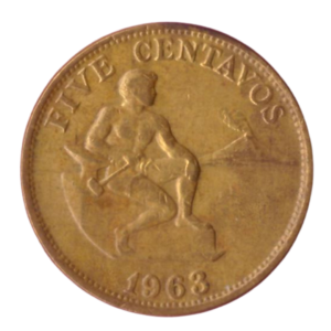 5 Centavos Philippines 1963 B front