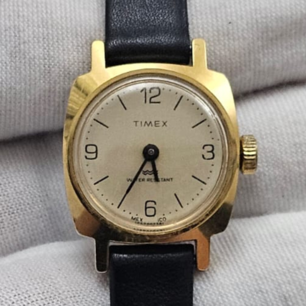 Timex Mexico Gold Tone Dial Ladies Wristwatch