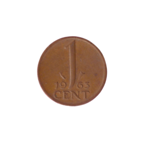 1 Cent Netherland 1963 back