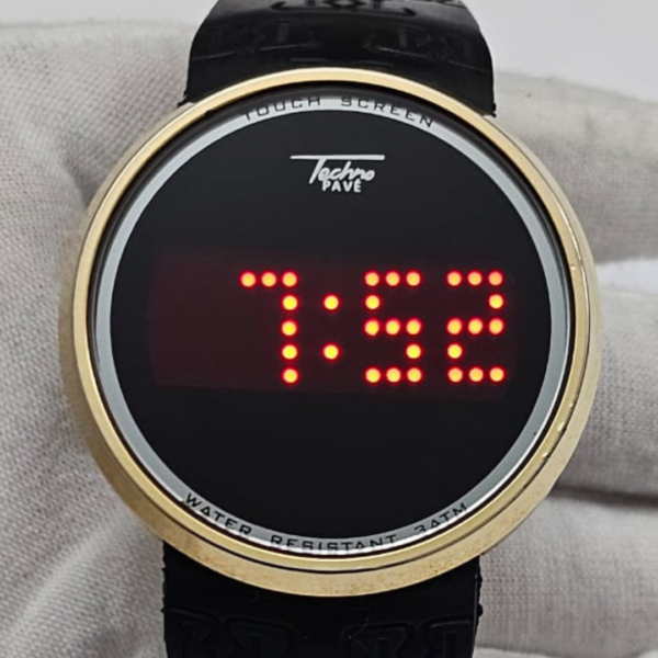 Techno Pave 7287 Touch Screen Black Wristwatch