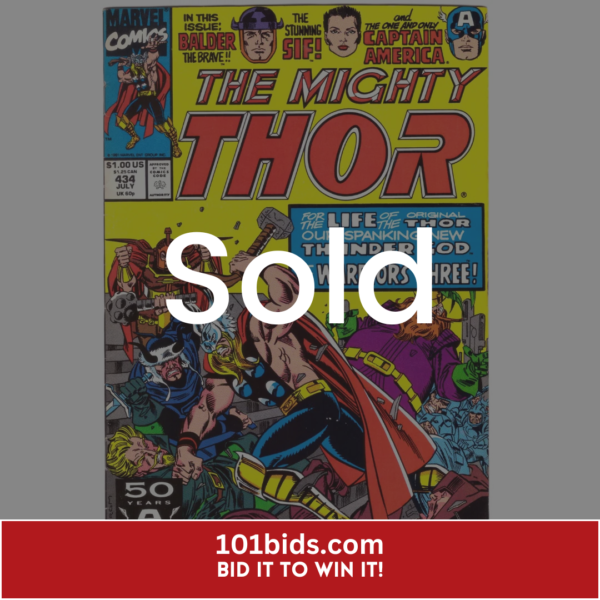 The-Mighty-Thor-Vol.1-434-Marvel-Comics-Book-1991 sold