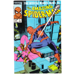 The Official Marvel Index To The Amazing Spider-Man #3 Marvel Comics Book 1985