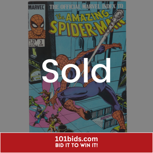 The-Official-Marvel-Index-To-The-Amazing-Spider-Man-3-Marvel-Comics-Book-1985 sold