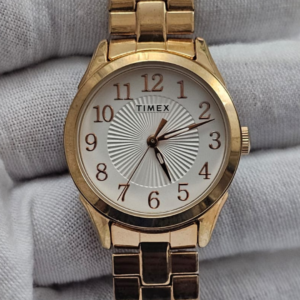 Timex TW2T45600 Gold Ladies Wristwatch Bracelet