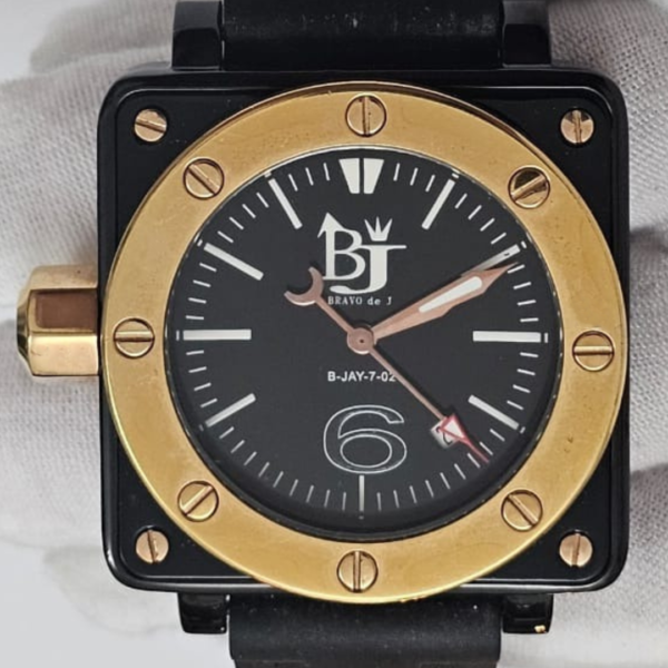 BJ Bravo de J BJ0822-RG Special Screw Crown Automatic Wristwatch