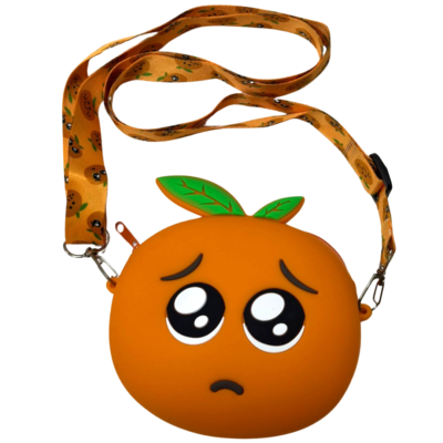 Orange Fruit Mini Coin Purse Kids Shoulder Bag