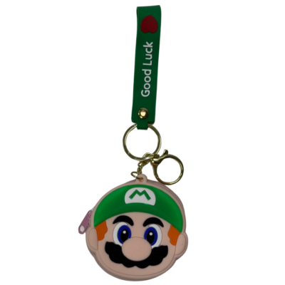 Super Mario Silicone Coin Wallet Keychain