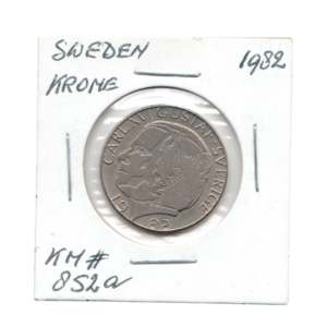 1 Krone Sweden 1982 front