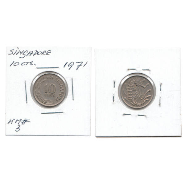 10 Cents Singapore 1971