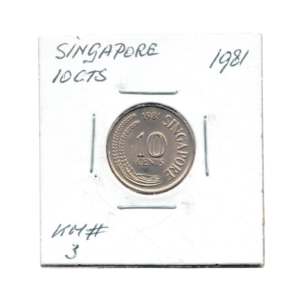 10 Cents Singapore 1981 front