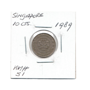 10 Cents Singapore 1989 A front