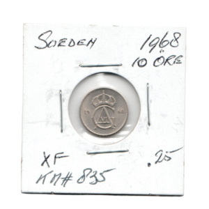 10 Ore Sweden 1968 front