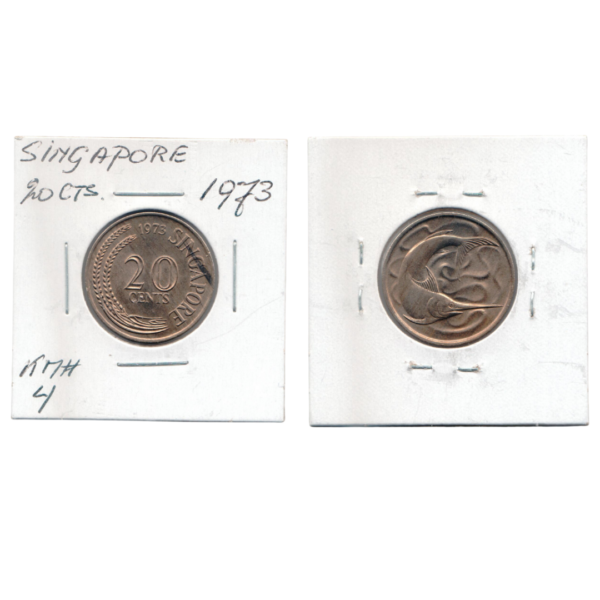 20 Cents Singapore 1973