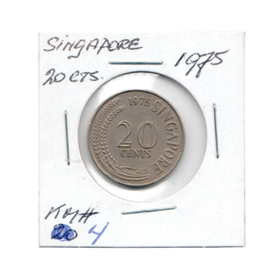 20 Cents Singapore 1975